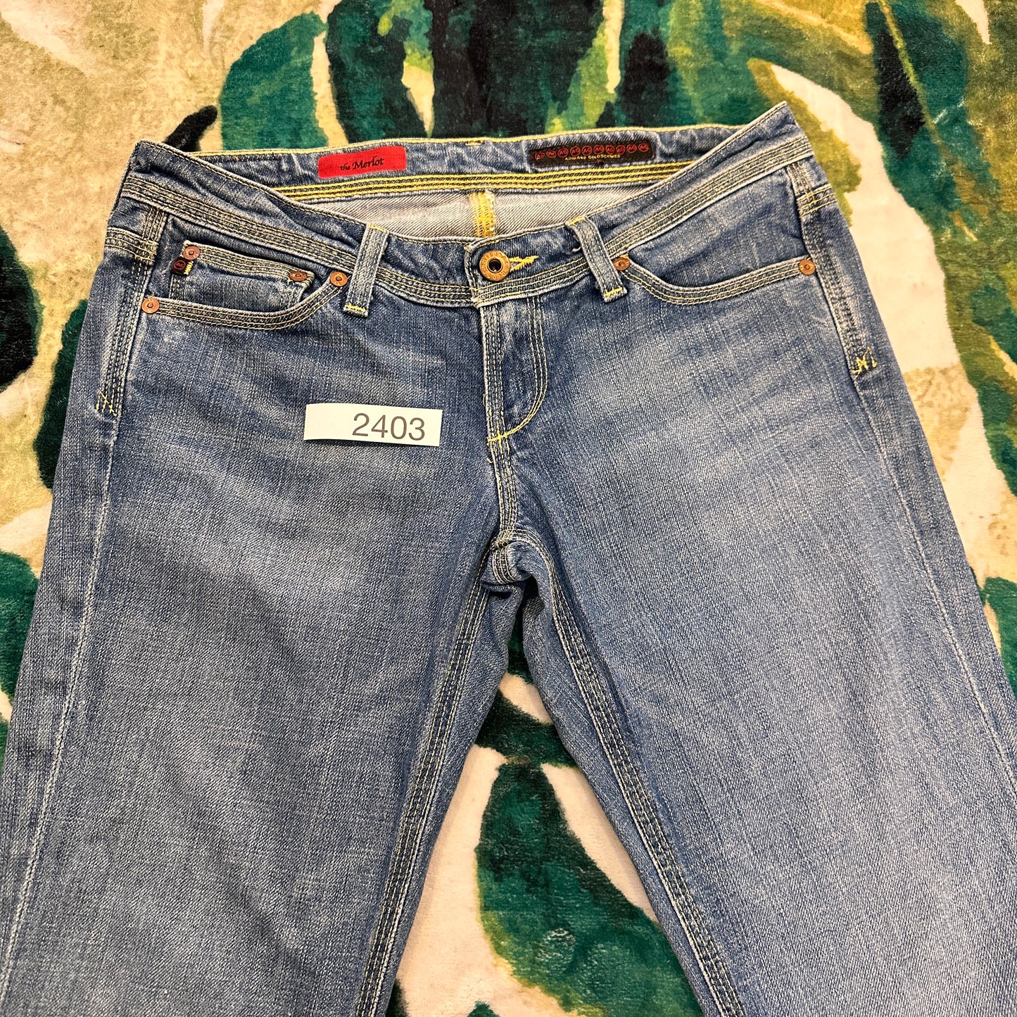 ADRIANO GOLDSCHMIED AG The Merlot Jeans Women's Sz 28 Blue Bootcut