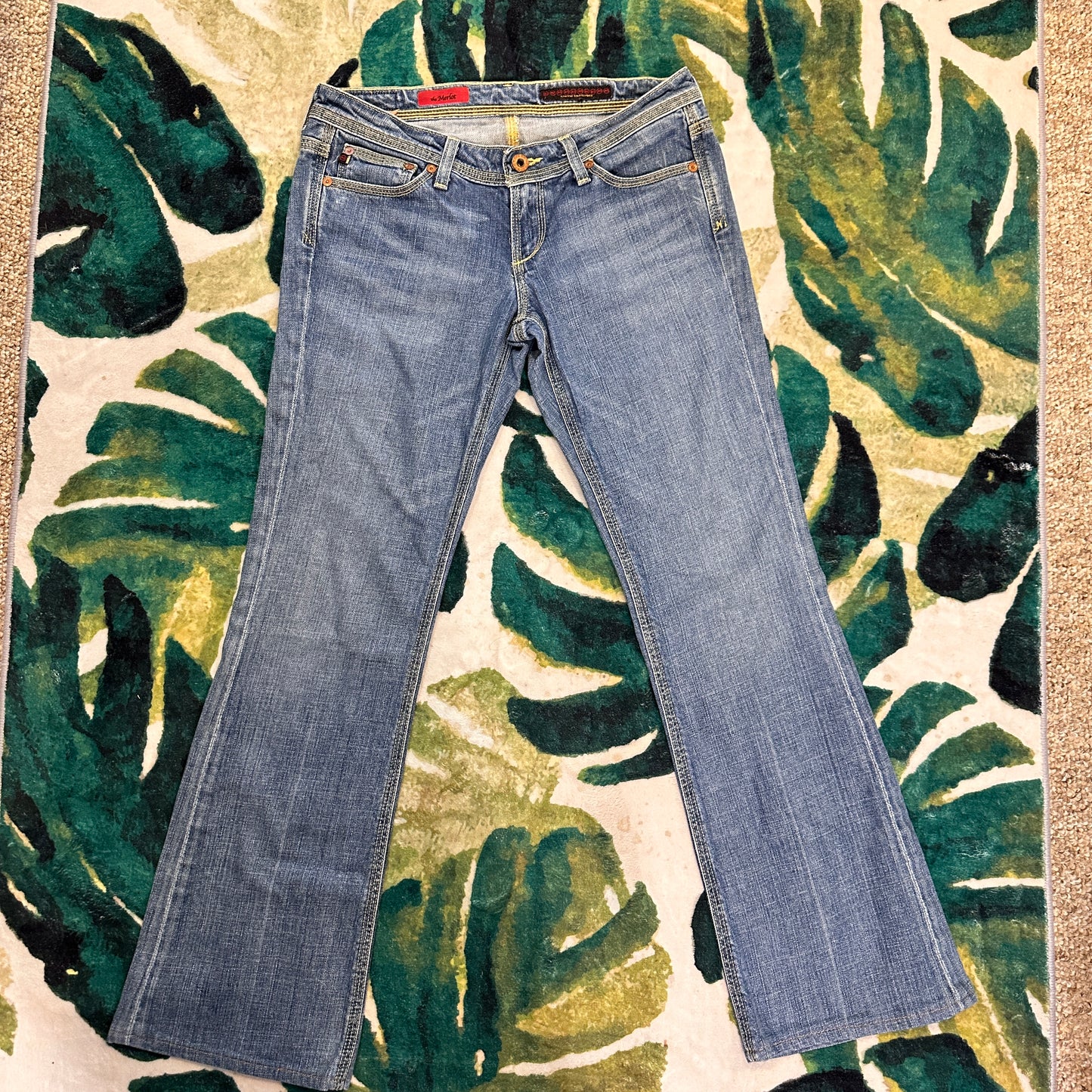 ADRIANO GOLDSCHMIED AG The Merlot Jeans Women's Sz 28 Blue Bootcut