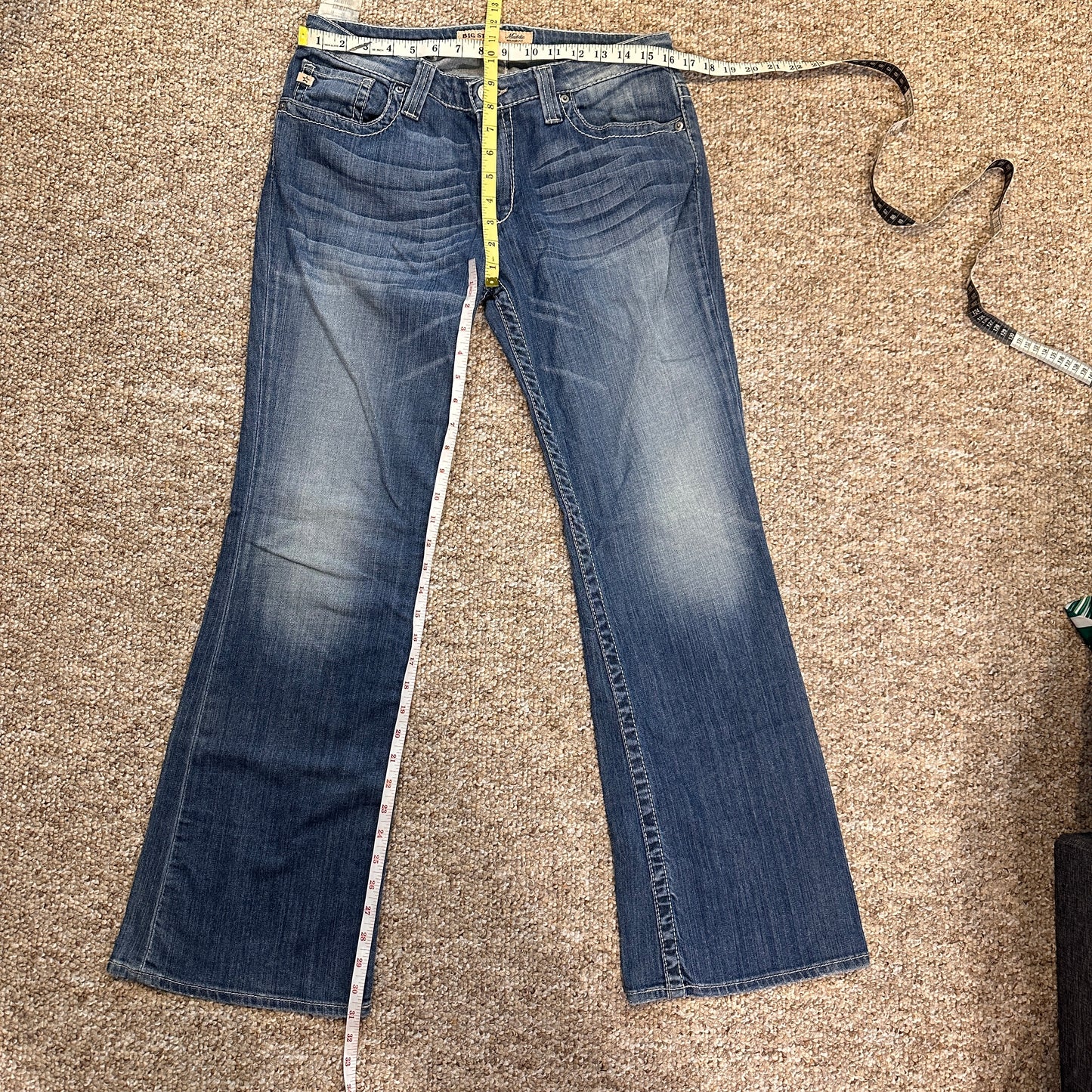 Vintage NWT Women's BIG STAR "Maddie" BUCKLE Boot Jeans in size 32R Y2K