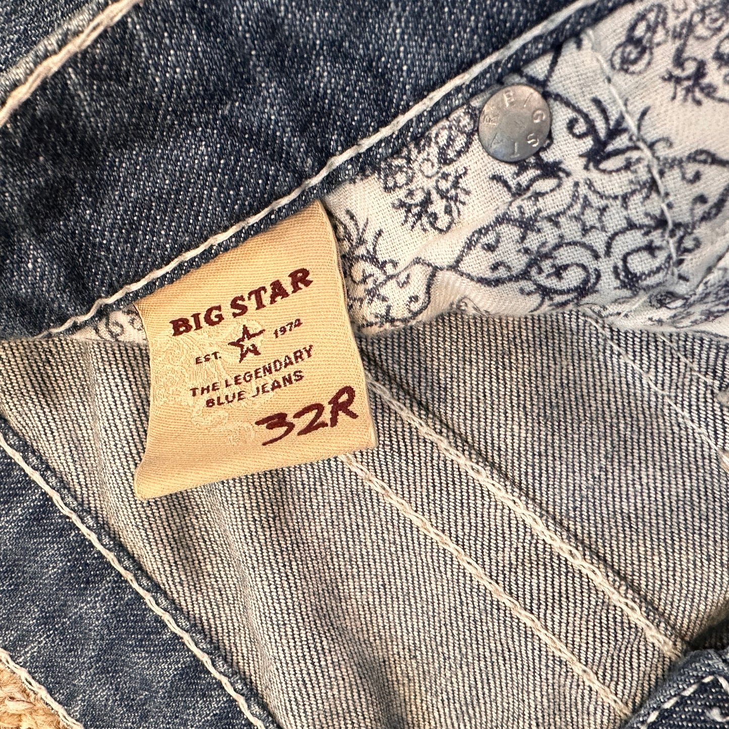 Vintage NWT Women's BIG STAR "Maddie" BUCKLE Boot Jeans in size 32R Y2K
