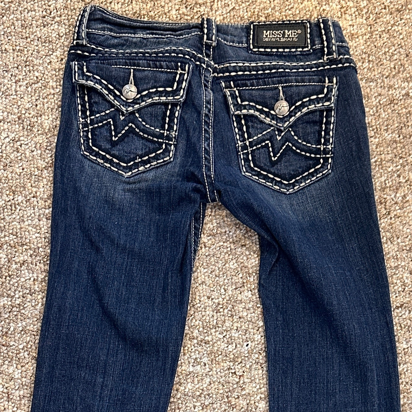 Miss Me Irene Bootcut Low Rise Jeans Flap Pocket Y2K Womens Sz 27