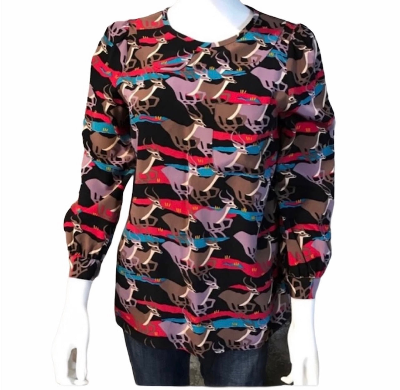 $299 RARE Marc by Marc Jacobs Impala Deer Blouse size 4
