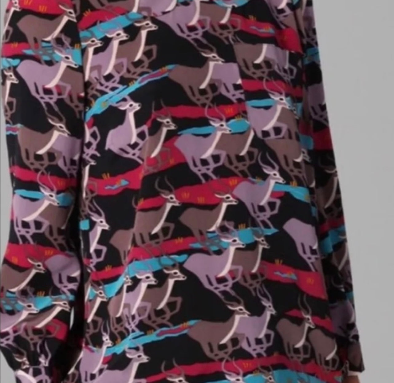 $299 RARE Marc by Marc Jacobs Impala Deer Blouse size 4