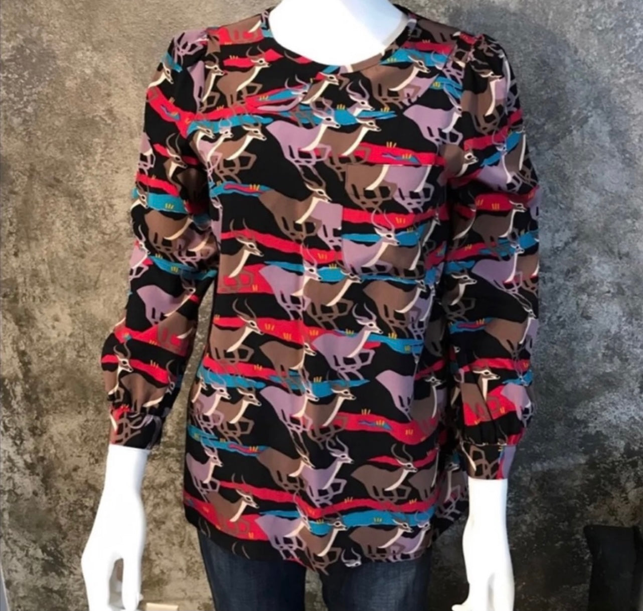 $299 RARE Marc by Marc Jacobs Impala Deer Blouse size 4
