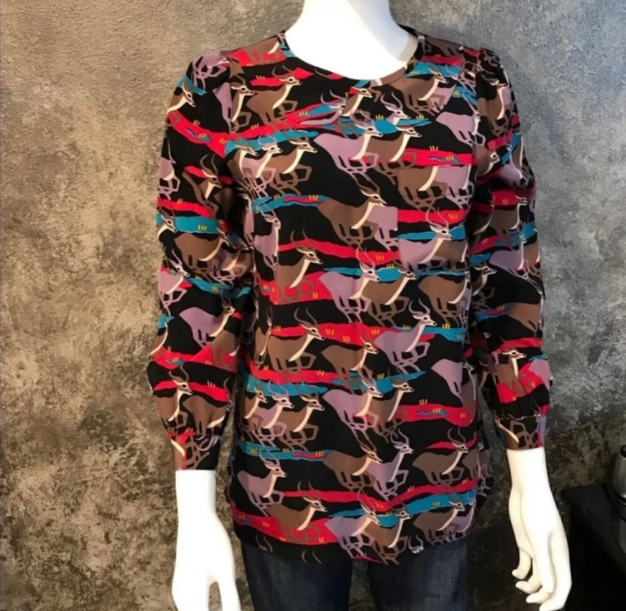 $299 RARE Marc by Marc Jacobs Impala Deer Blouse size 4