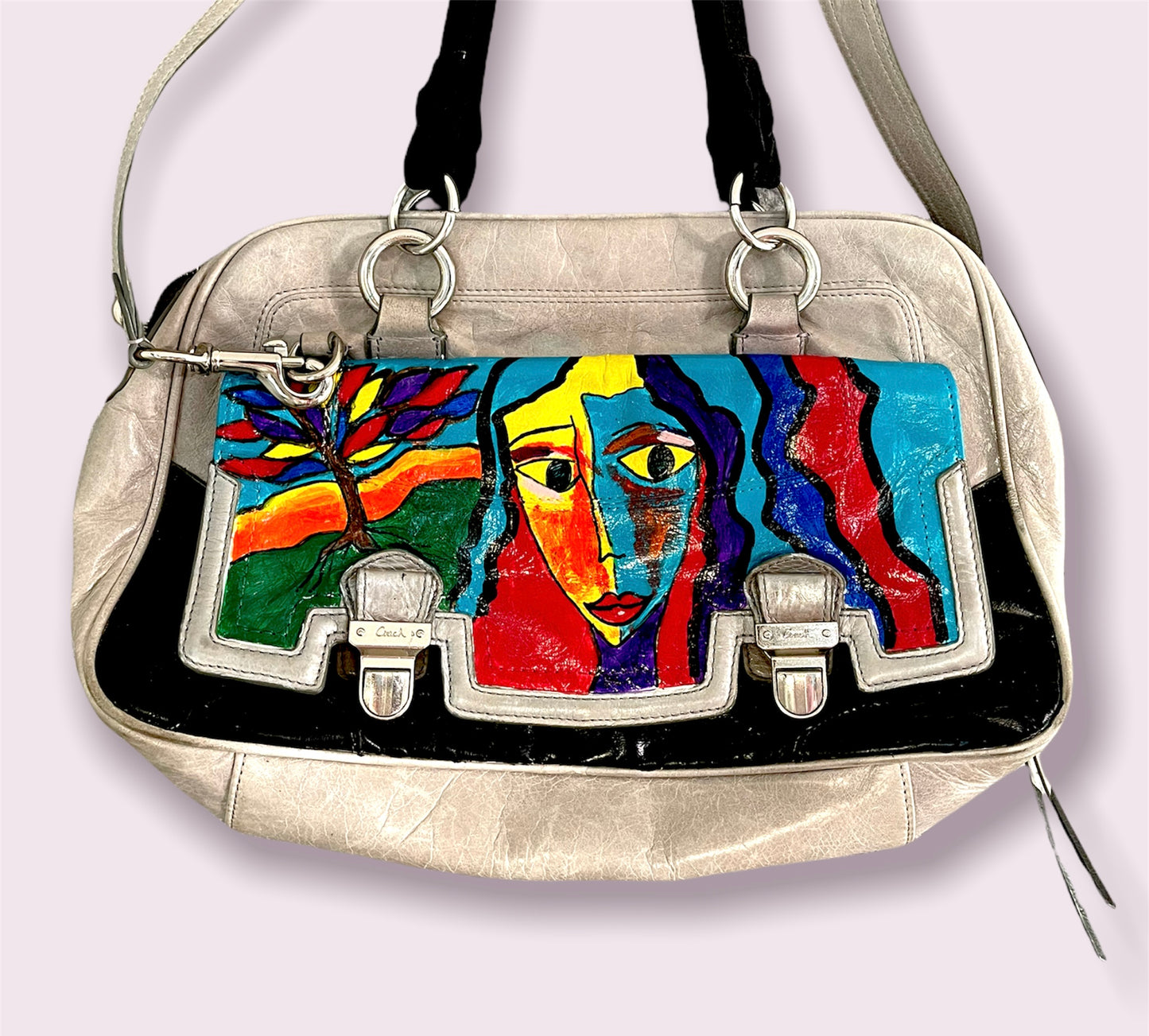 Art Deco Hand Painted Vintage Coach Purse