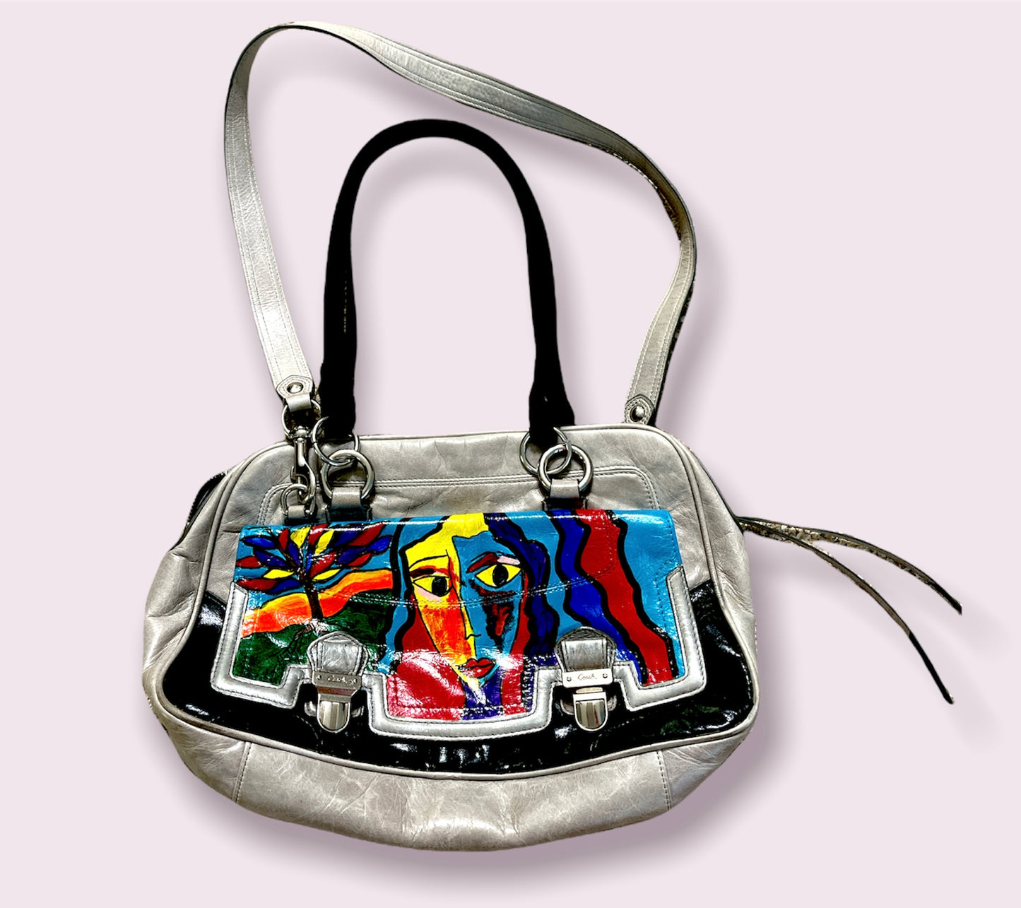 Art Deco Hand Painted Vintage Coach Purse