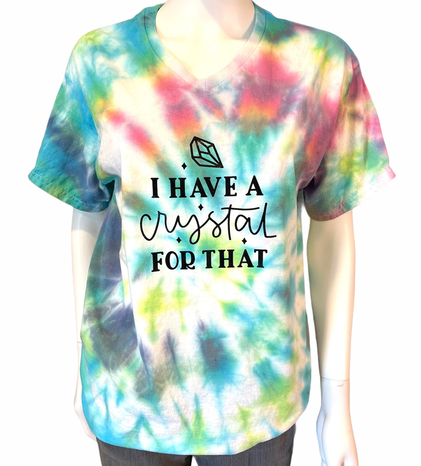 Hand tie dyed Crystal Gem shirt Medium