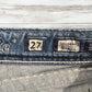 MISS ME Cut Off Shorts Size 27 Distressed Y2K flap Pockets JS5014M42